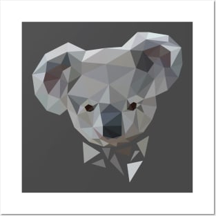 LOW POLY KOALA FACE! Posters and Art